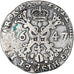 Coin, Spanish Netherlands, Flanders, Philip IV, 1/2 Patagon, 24 Sols, 1647