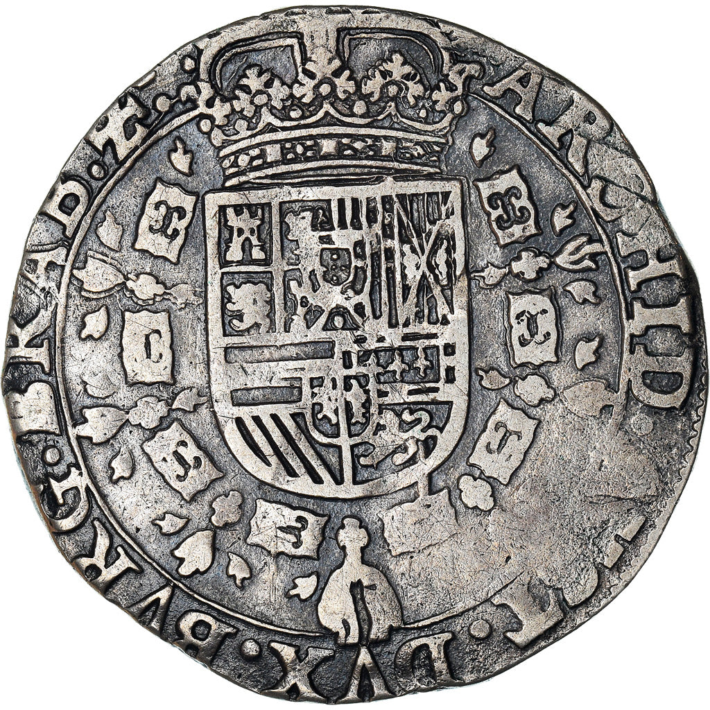 Coin, Spanish Netherlands, Flanders, Philip IV, 1/2 Patagon, 24 Sols, 1647