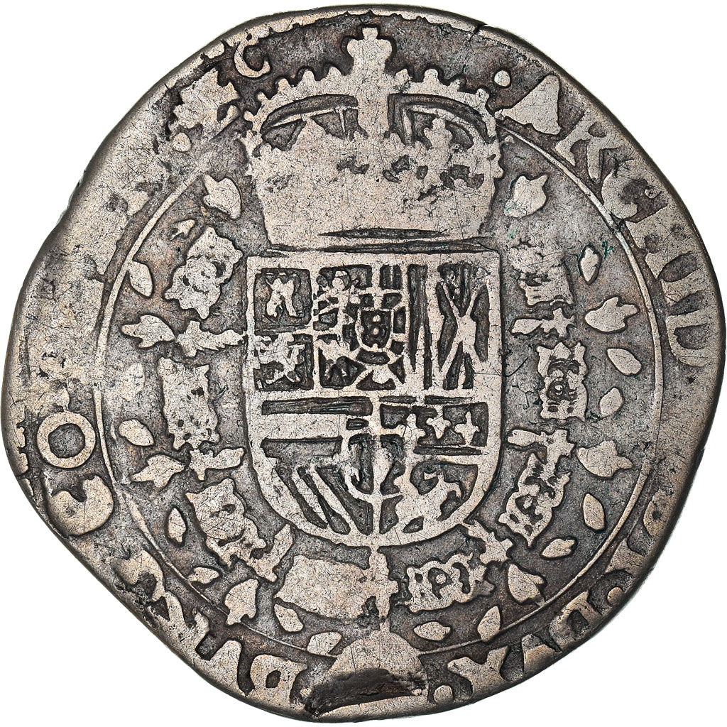 Coin, Spanish Netherlands, Flanders, Philip IV, 1/4 Patagon, 1654, Bruges