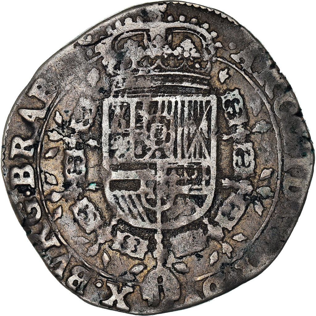 Monnaie, Pays-Bas espagnols, BRABANT, Philippe IV, 1/4 Patagon, 1645, Brabant