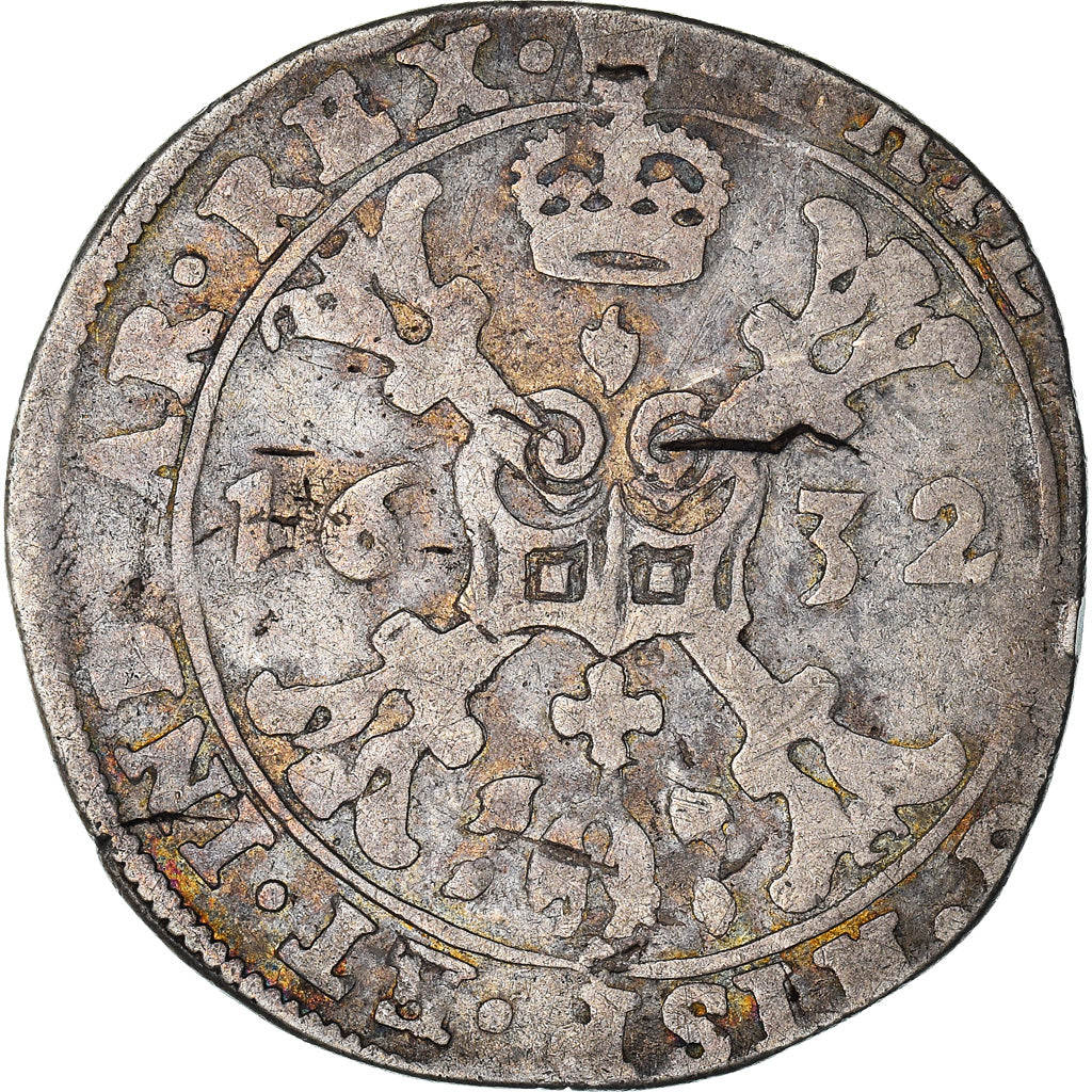 Coin, Spanish Netherlands, BRABANT, Philip IV, 1/4 Patagon, 1632, Antwerp