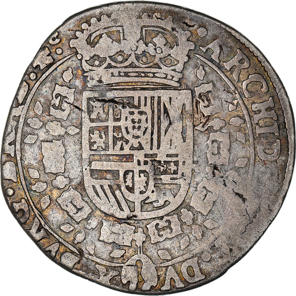 Coin, Spanish Netherlands, BRABANT, Philip IV, 1/4 Patagon, 1632, Antwerp