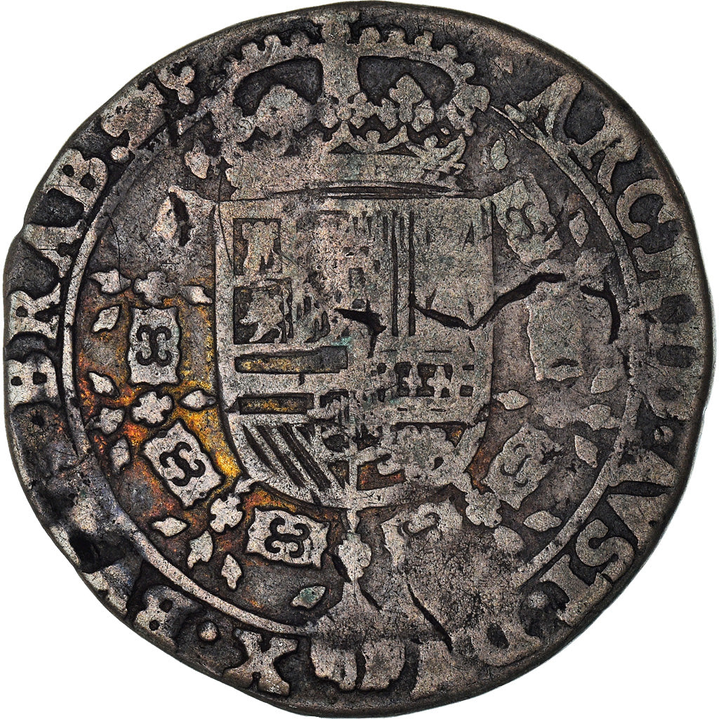 Monnaie, Pays-Bas espagnols, BRABANT, Philippe IV, 1/4 Patagon, 1627, Brabant