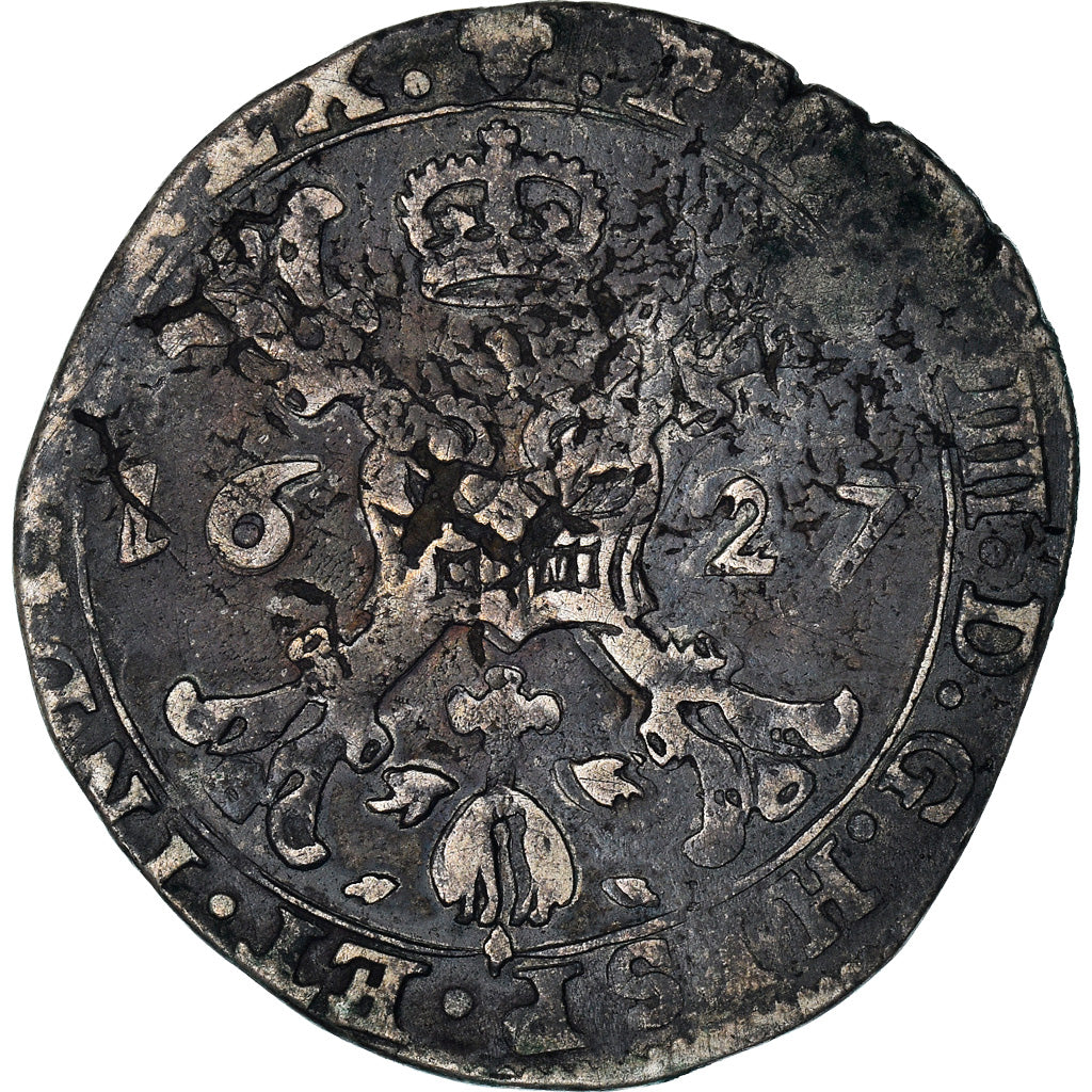 Moneta, Paesi Bassi Spagnoli, BRABANT, Philip IV, 1/4 Patagon, 1627, Brabant