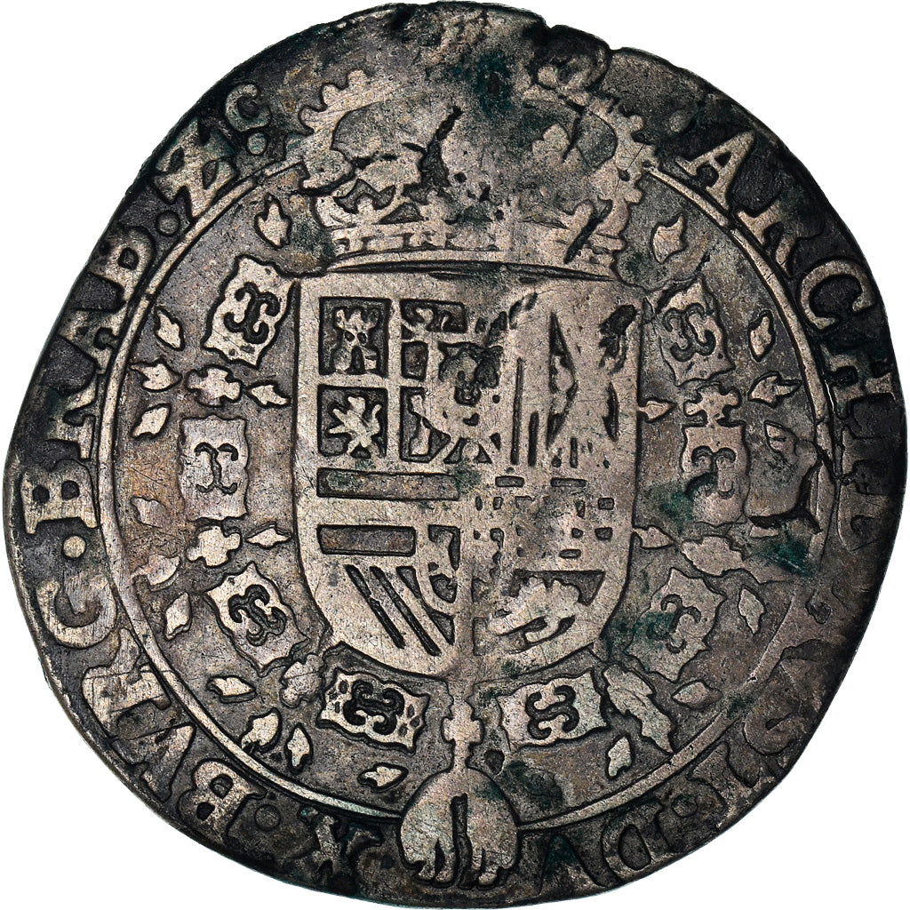Moneta, Paesi Bassi Spagnoli, BRABANT, Philip IV, 1/4 Patagon, 1627, Brabant