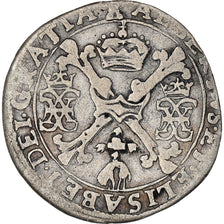 Coin, Spanish Netherlands, TOURNAI, Albert & Isabella, 1/4 Patagon, Tournai