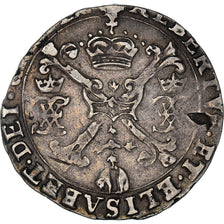 Coin, Spanish Netherlands, BRABANT, Albert & Isabella, 1/4 Patagon, Antwerp