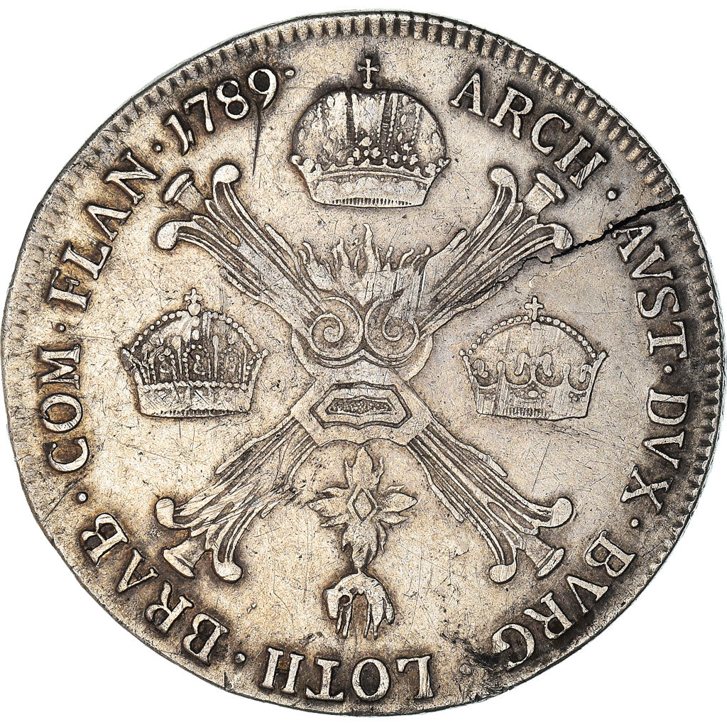 Coin, AUSTRIAN NETHERLANDS, Joseph II, 1/4 Kronenthaler, 1789, Vienna
