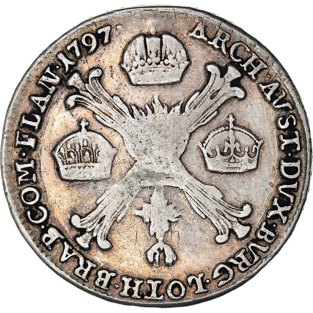 Coin, AUSTRIAN NETHERLANDS, Franz II, 1/4 Kronenthaler, 1797, Kremnitz