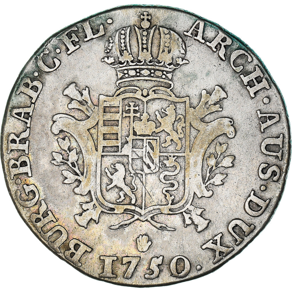 Coin, AUSTRIAN NETHERLANDS, Maria Theresa, 1/4 Ducaton, 1750, Antwerp