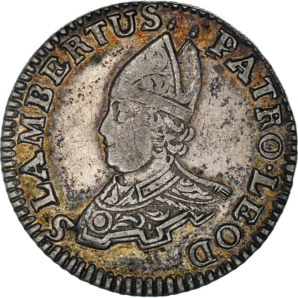 Münze, LIEGE, Principalty of Liege, Escalin, 6 Sols, 1744, Liege, Siege Vacant
