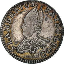 Münze, LIEGE, Principalty of Liege, Escalin, 6 Sols, 1744, Liege, Siege Vacant