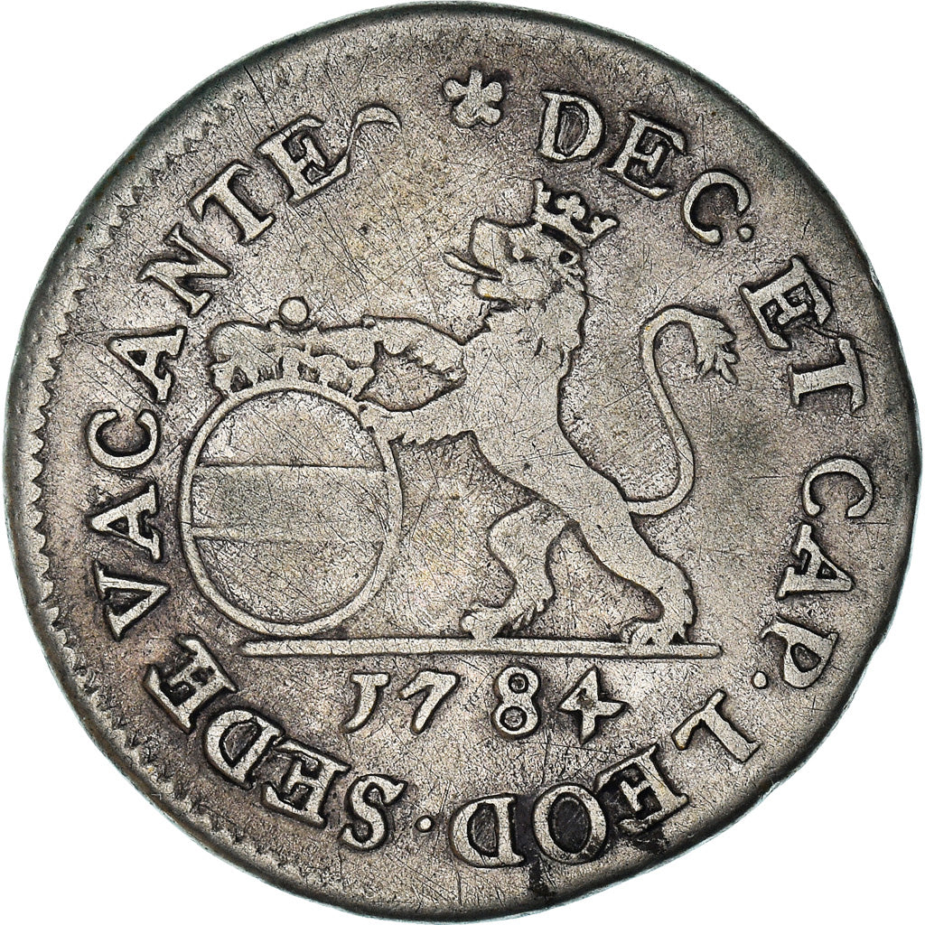 Münze, LIEGE, Principalty of Liege, Escalin, 6 Sols, 1784, Liege, Siege Vacant
