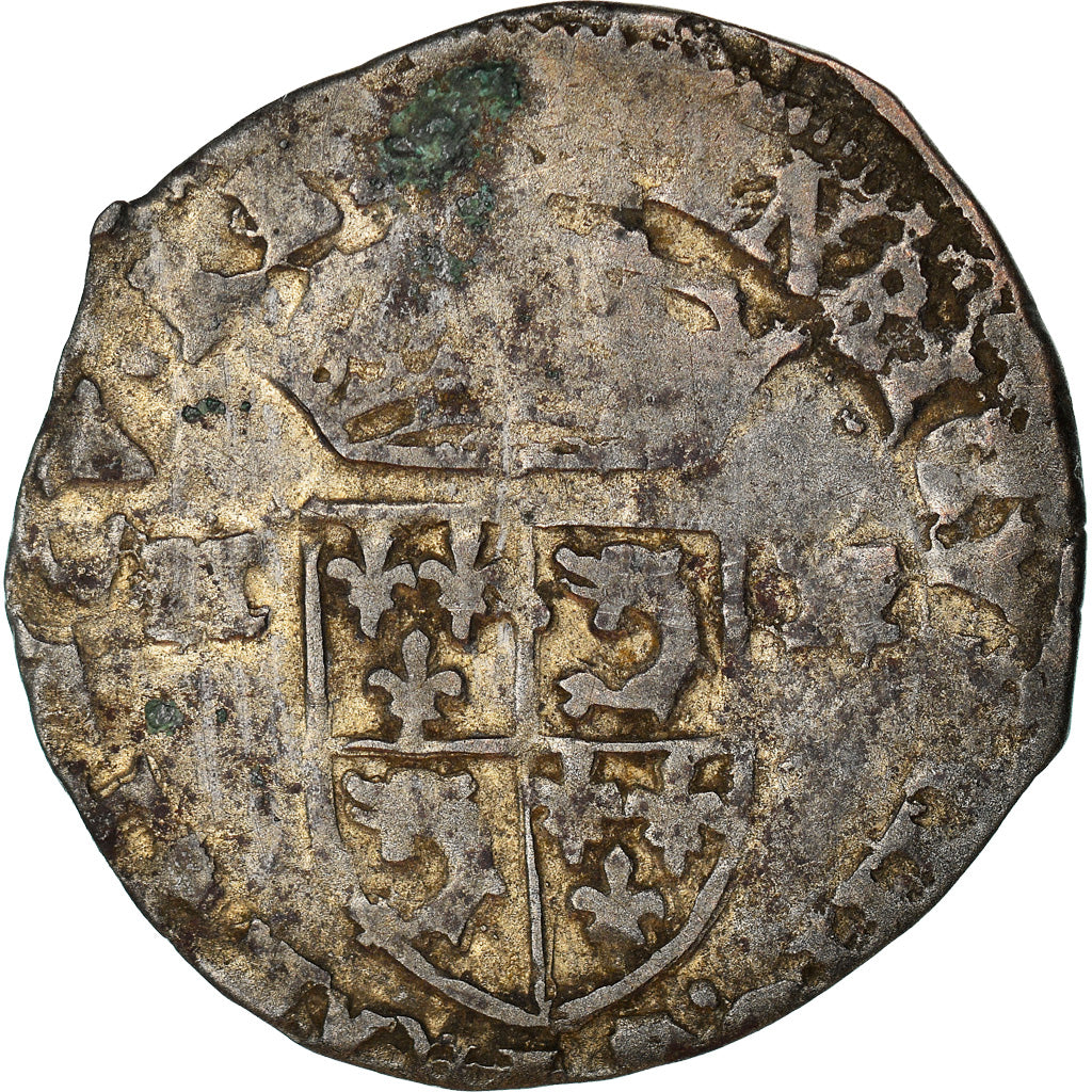 Moneta, Francia, Henri IV, Douzain du Dauphiné, 1594, Grenoble, MB, Biglione