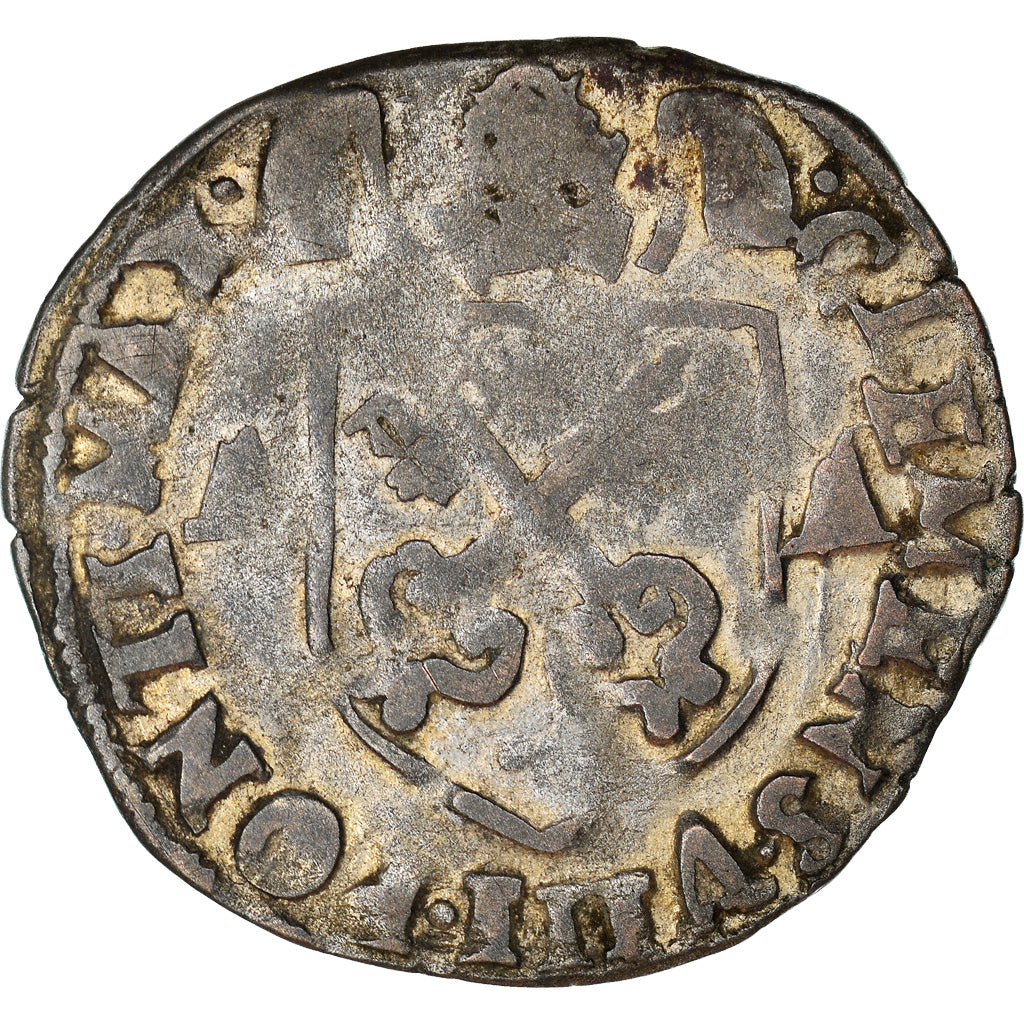 Monnaie, France, Comtat-Venaissin, Clément VIII, Douzain, 1593, Avignon, TB+