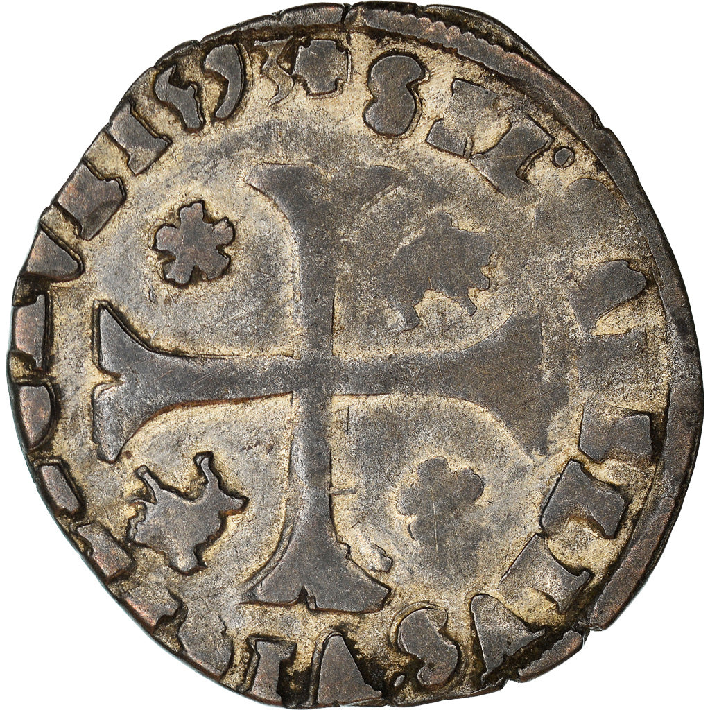 Monnaie, France, Comtat-Venaissin, Clément VIII, Douzain, 1593, Avignon, TB+