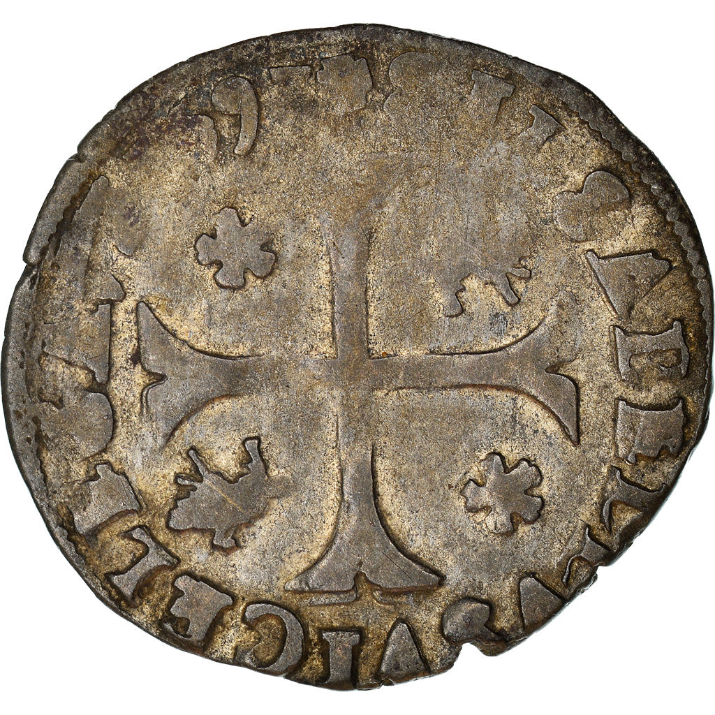 Coin, France, Comtat-Venaissin, Clément VIII, Douzain, 1593, Avignon