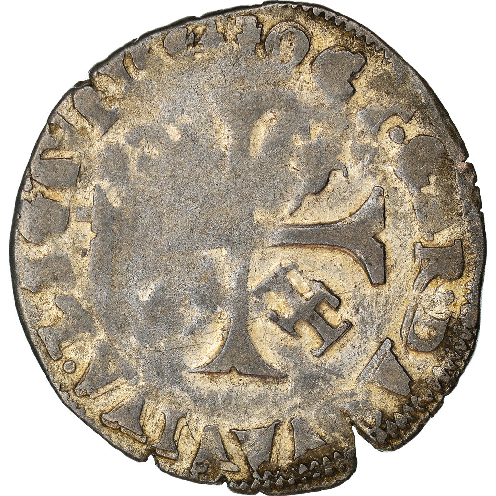 Moneda, Francia, Comtat-Venaissin, Clément VIII, Douzain, 1594, Avignon, BC+
