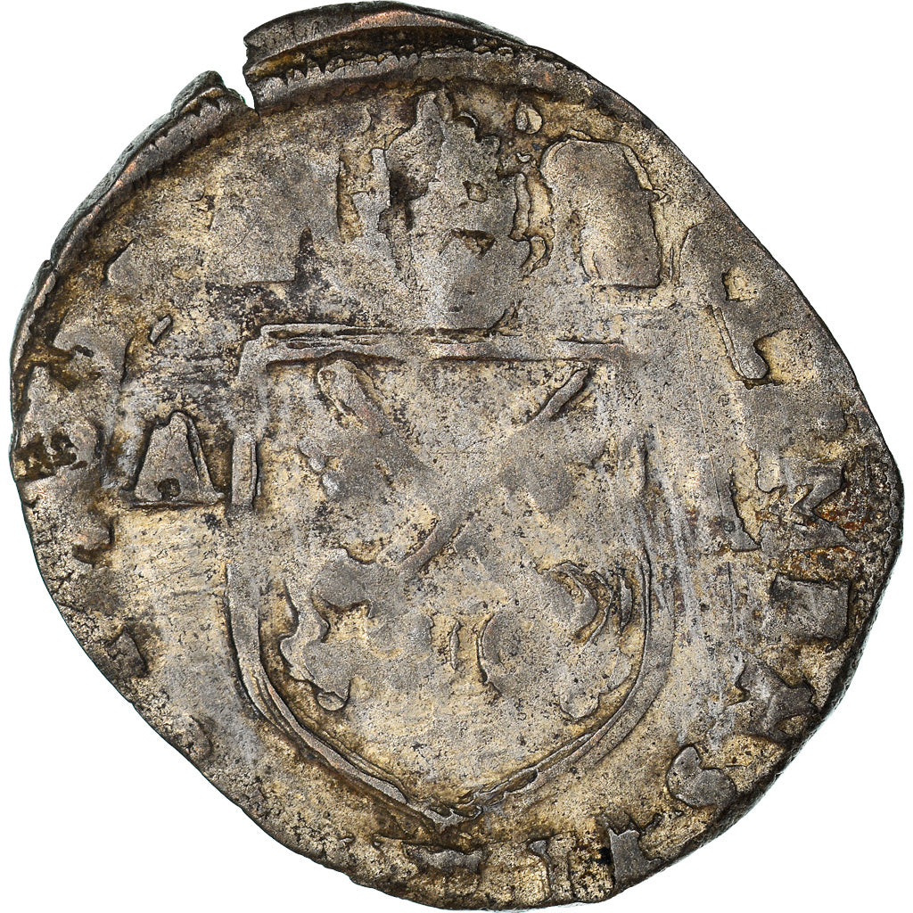 Moeda, França, Comtat-Venaissin, Clément VIII, Douzain, 1599, Avignon