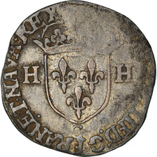 Moneta, Francia, Henri IV, Douzain, 1592, Saint Lô, MB, Biglione, Duplessy:1247