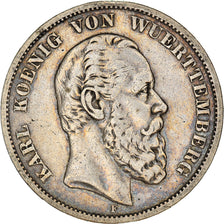 Münze, Deutsch Staaten, WURTTEMBERG, Karl I, 5 Mark, 1876, Freudenstadt, SS