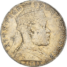 Moneta, Etiopia, Menelik II, Birr, 1903, Paris, MB+, Argento, KM:19