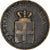 Moneta, Grecia, Othon, 10 Lepta, 1857, Athens, B+, Rame, KM:29