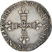 Moneta, Francja, Henri III, 1/4 Ecu, 1578, Nantes, Tréflée, EF(40-45), Srebro