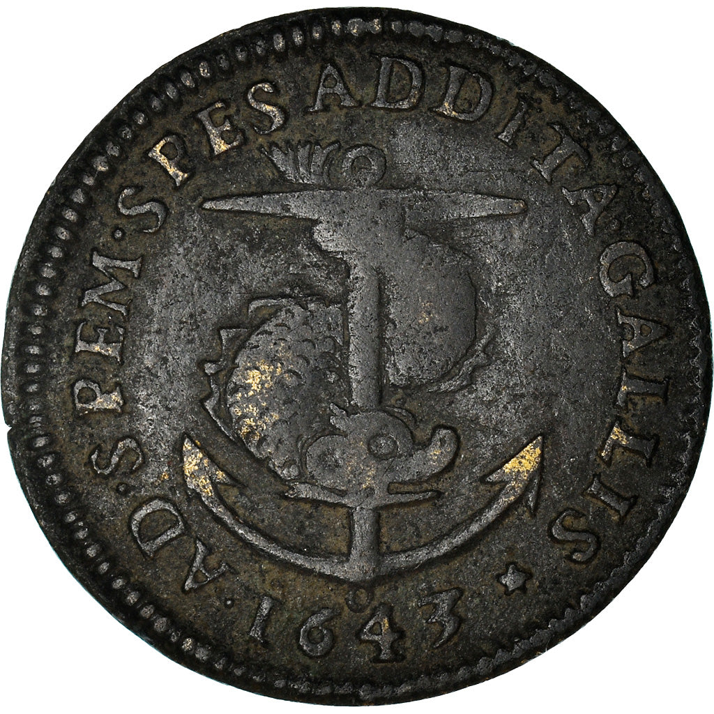 France, Token, Louis XIII, Ardennes, Fabrique de Jetons de Sedan, 1643