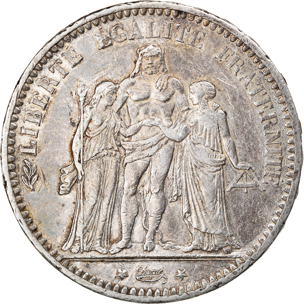 Coin, France, Hercule, 5 Francs, 1873, Paris, EF(40-45), Silver, KM:820.1
