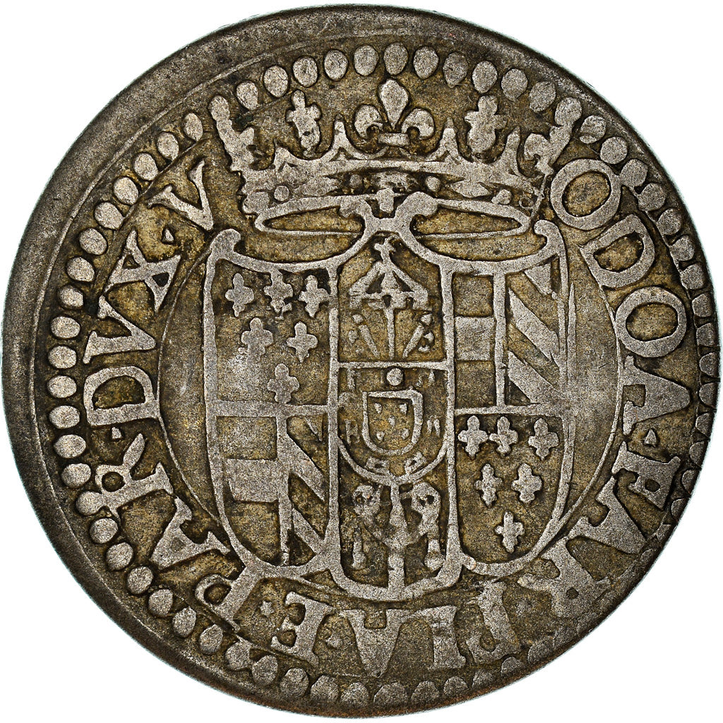Monnaie, États italiens, PIACENZA, Odoardo Farnese, 10 Soldi, 1632-1646, TTB