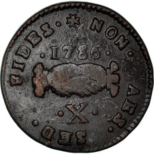 Monnaie, MALTA, ORDER OF, Emmanuel de Rohan, X (10) Grani, Carlino, 1786, TB+