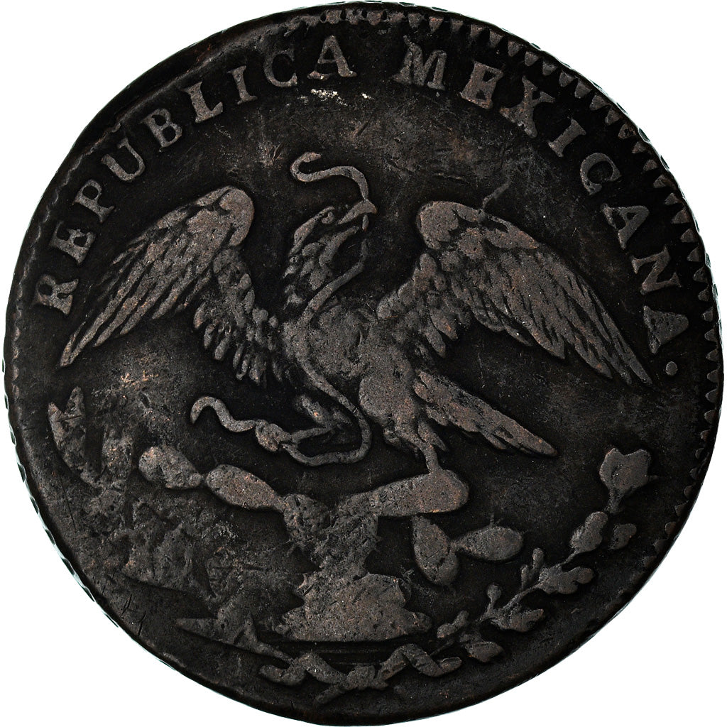 Moneta, Messico, 1/4 Real, Un Quarto/Una Quartilla, 1836, Mexico City, MB+