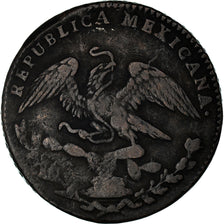 Moneta, Messico, 1/4 Real, Un Quarto/Una Quartilla, 1836, Mexico City, MB+