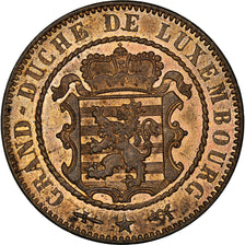 Coin, Luxembourg, William III, 10 Centimes, 1854, Utrecht, MS(63), Bronze