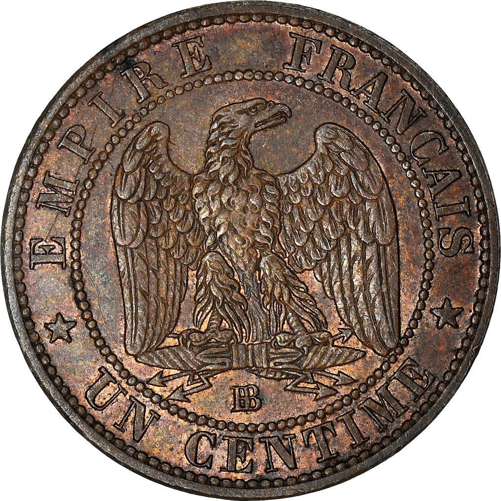 Münze, Frankreich, Napoleon III, Napoléon III, Centime, 1855, Strasbourg, VZ+