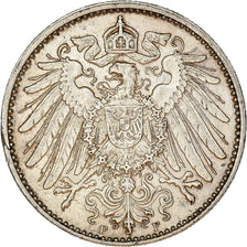 Coin, GERMANY - EMPIRE, Wilhelm II, Mark, 1912, Stuttgart, AU(55-58), Silver