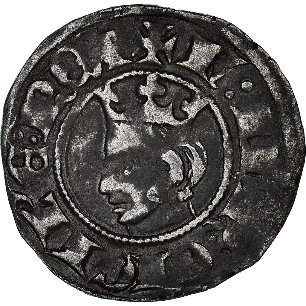 Monnaie, France, Provence, Charles I d'Anjou, Denier, 1277-1285, TTB, Billon