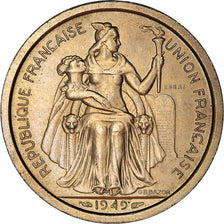 Munten, Nieuw -Caledonië, 2 Francs, 1949, Paris, ESSAI, PR+, Nickel-Bronze