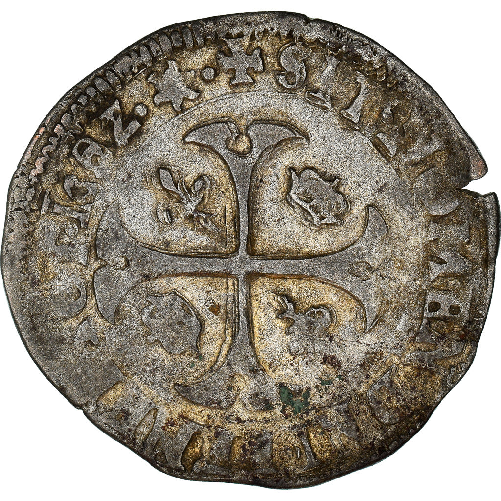 Münze, Frankreich, Henri IV, Douzain aux deux H, 1602, Aix-en-Provence, S+