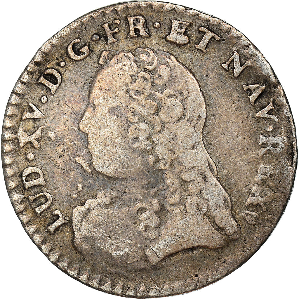 Moeda, França, Louis XV, 1/20 Écu  aux branches d'olivier (6 sols), 6 Sols