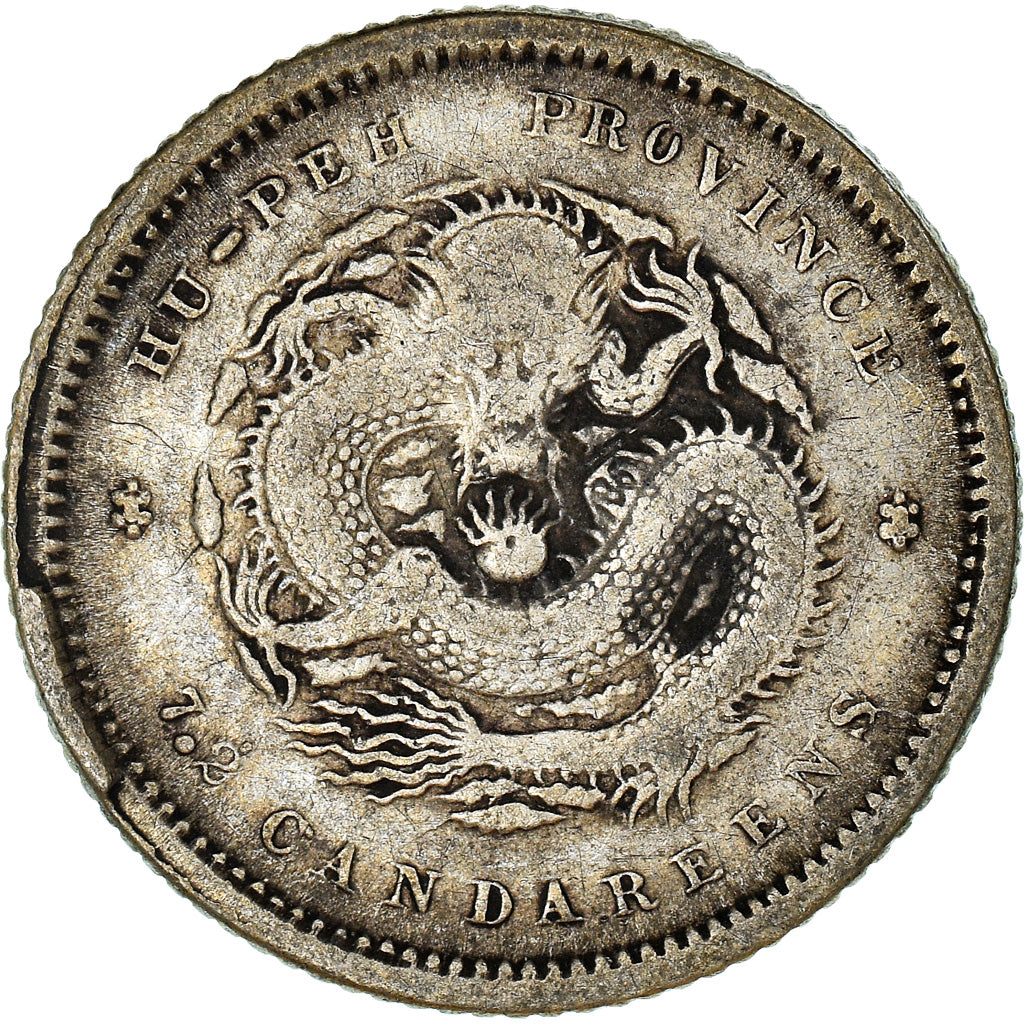 Monnaie, Chine, HUPEH PROVINCE, Kuang-hs, 10 Cents, (1895-1907), Ching, TB+