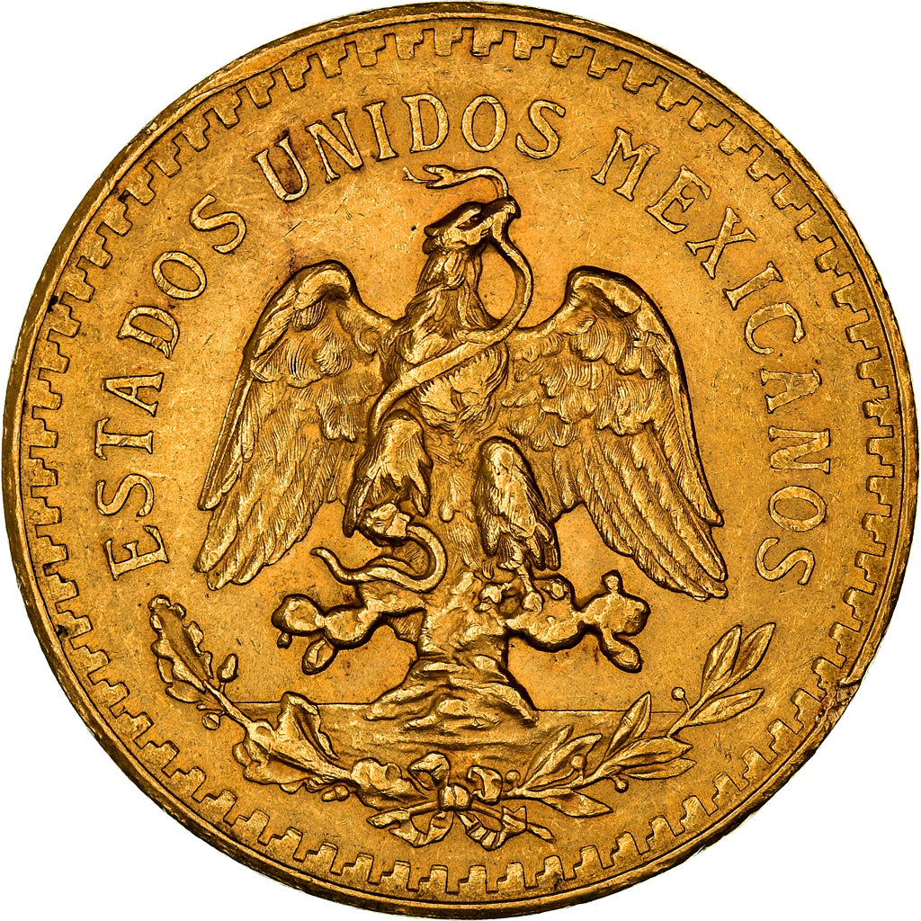 Moneda, México, 50 Pesos, 1923, Mexico City, EBC, Oro, KM:481