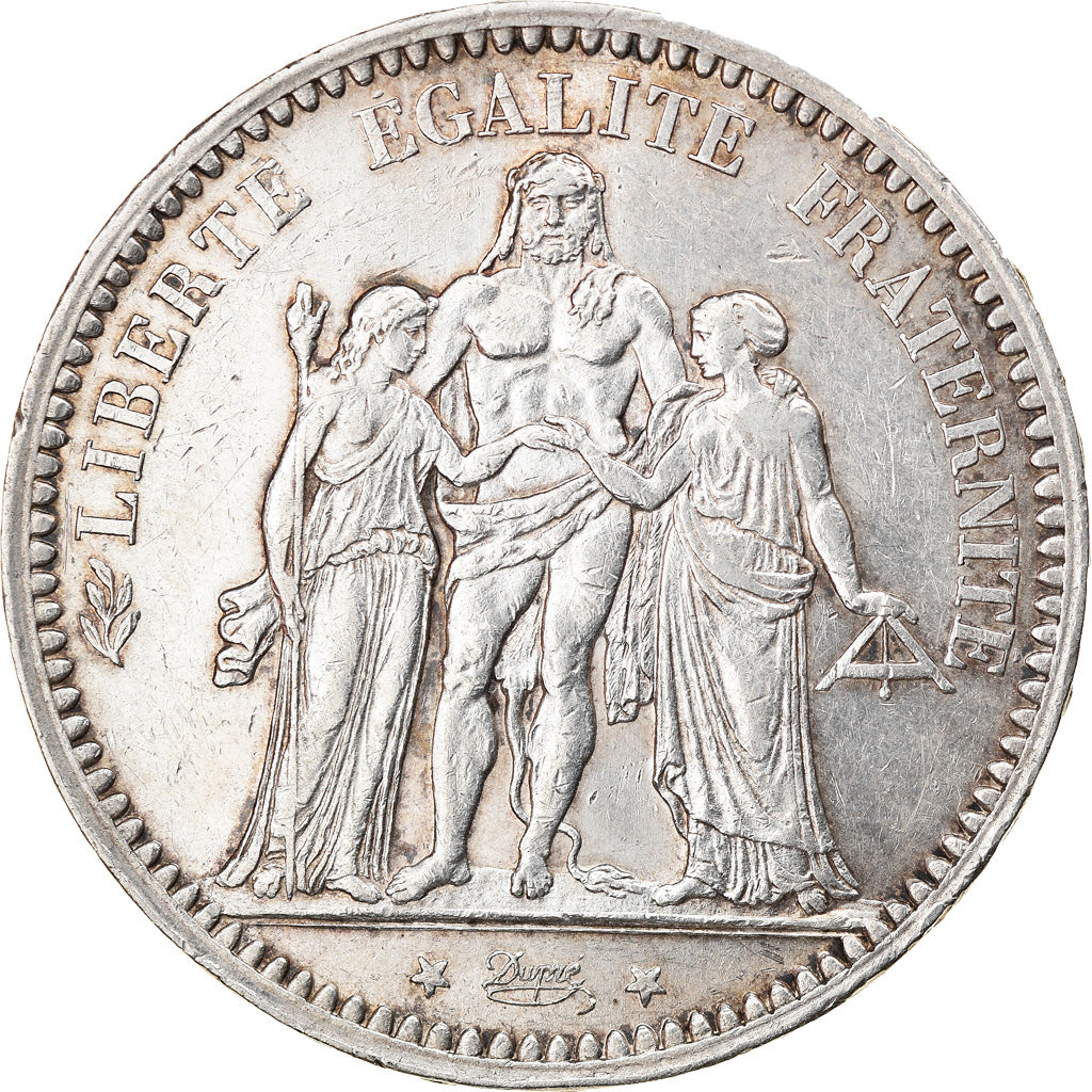 Coin, France, Hercule, 5 Francs, 1873, Paris, EF(40-45), Silver, KM:820.1