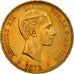 Moneta, Spagna, Alfonso XII, 25 Pesetas, 1878, Madrid, SPL-, Oro, KM:673