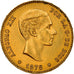 Coin, Spain, Alfonso XII, 25 Pesetas, 1878, Madrid, AU(55-58), Gold, KM:673