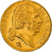 Munten, Frankrijk, Louis XVIII, Louis XVIII, 20 Francs, 1824, Paris, ZF+, Goud