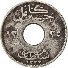 Egitto, Hussein Kamil, Millieme, 1917, MB, Rame-nichel, KM:313