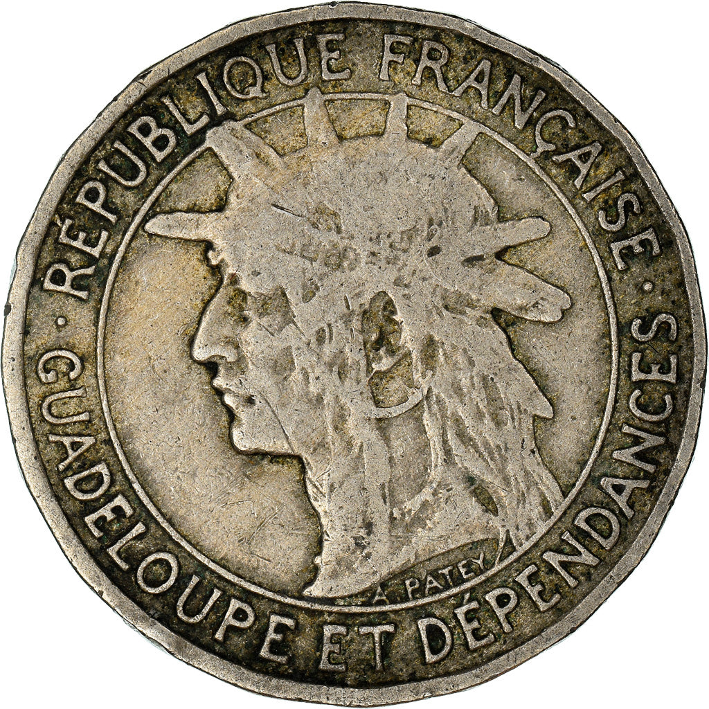 Coin, Guadeloupe, Franc, 1903, VF(30-35), Copper-nickel, KM:46, Lecompte:57