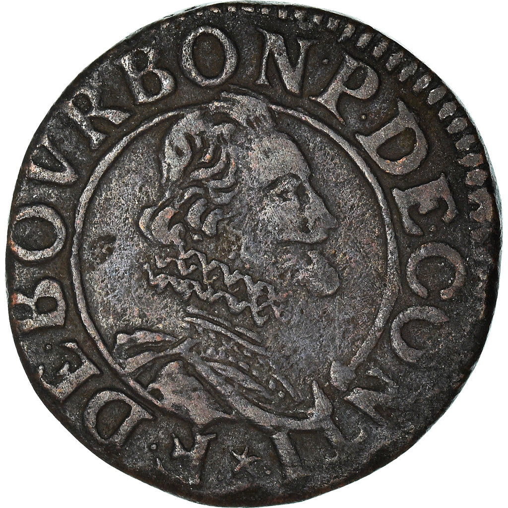 Moneta, Francia, CHÂTEAU-REGNAULT, François de Bourbon, Double Tournois, BB